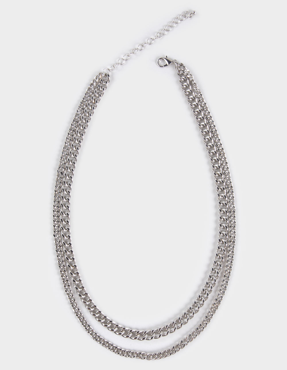 RSQ Chunky Curb Chain Necklace - SILVER