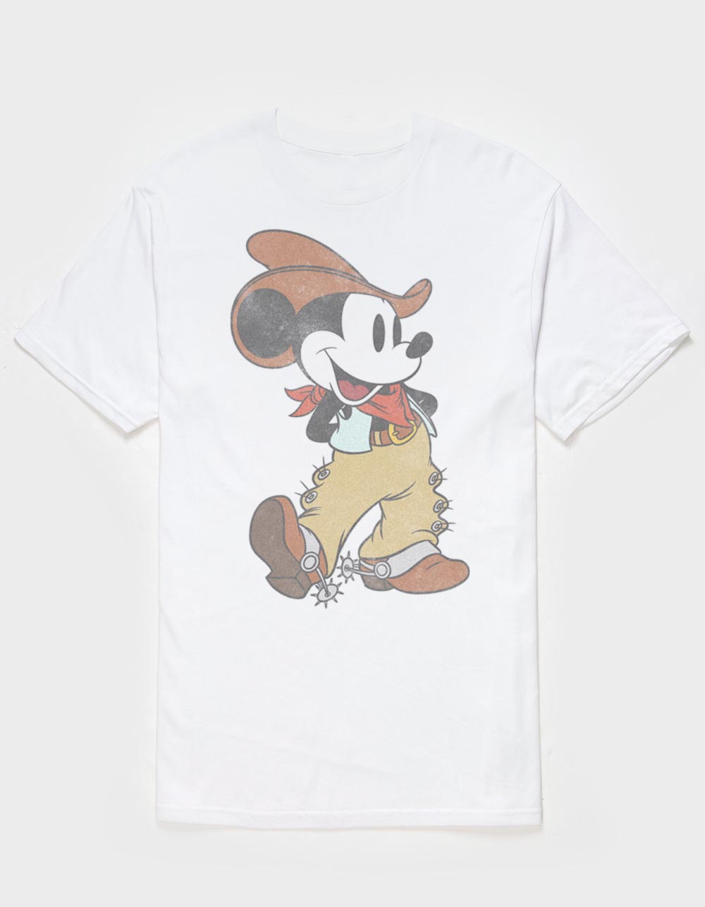 DISNEY Western Sweethearts Womens Baby Tee - CREAM
