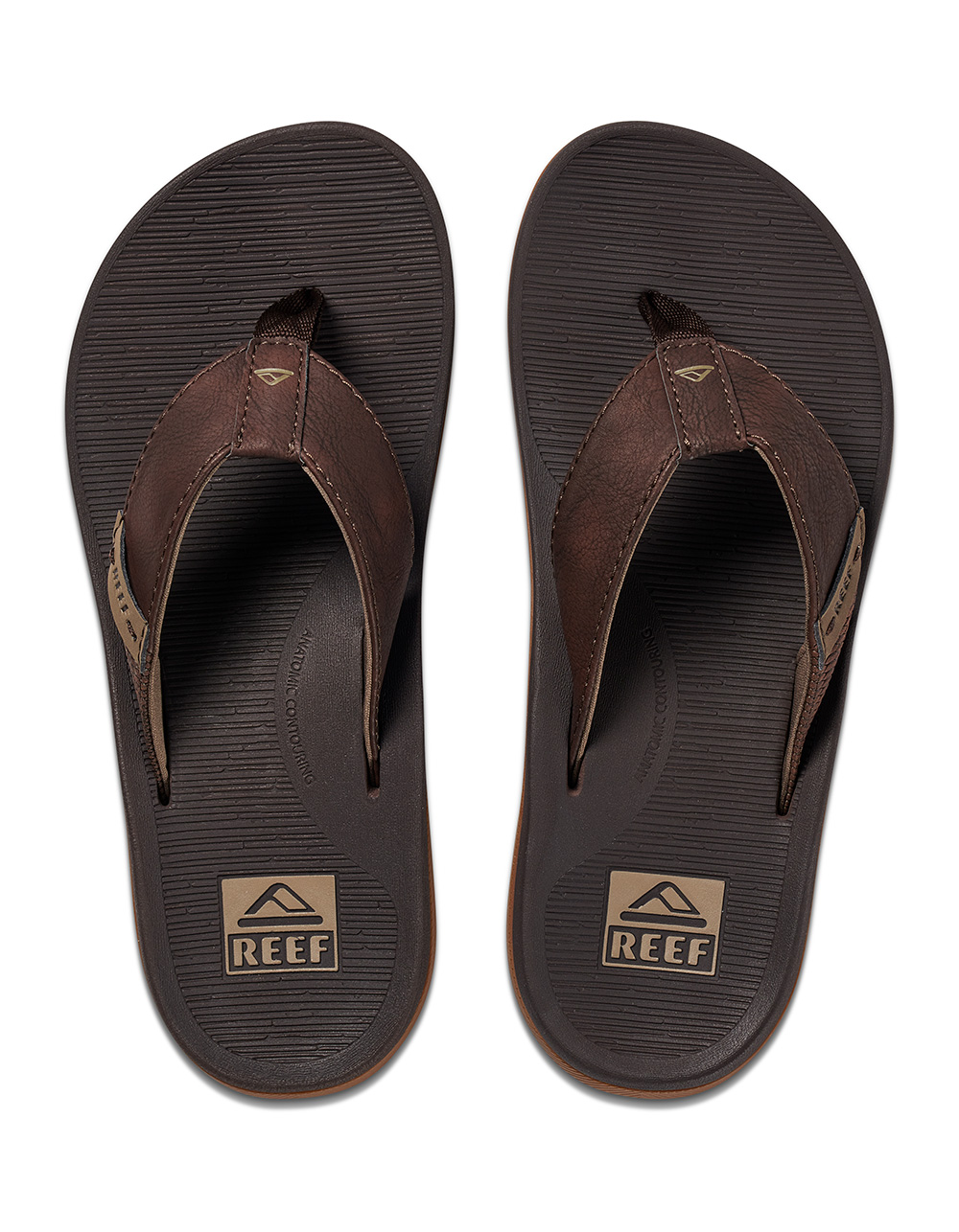 REEF Santa Ana Mens Flip Flops - BROWN