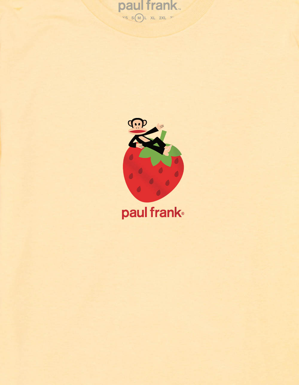 PAUL FRANK Strawberry Girls Tee - LT YELLOW
