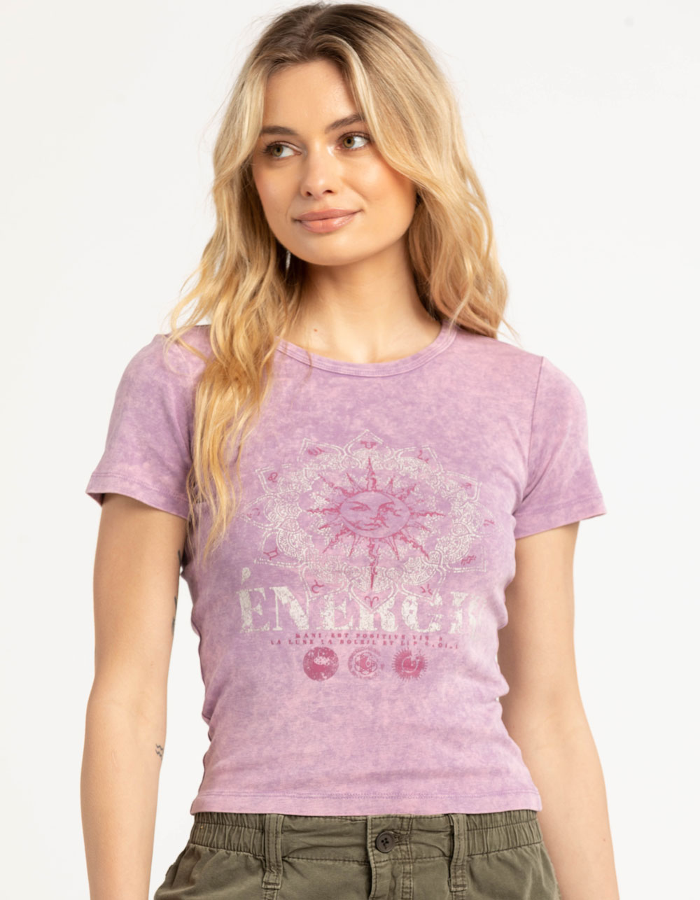 BDG Urban Outfitters Energy Womens Baby Tee LILAC Tillys