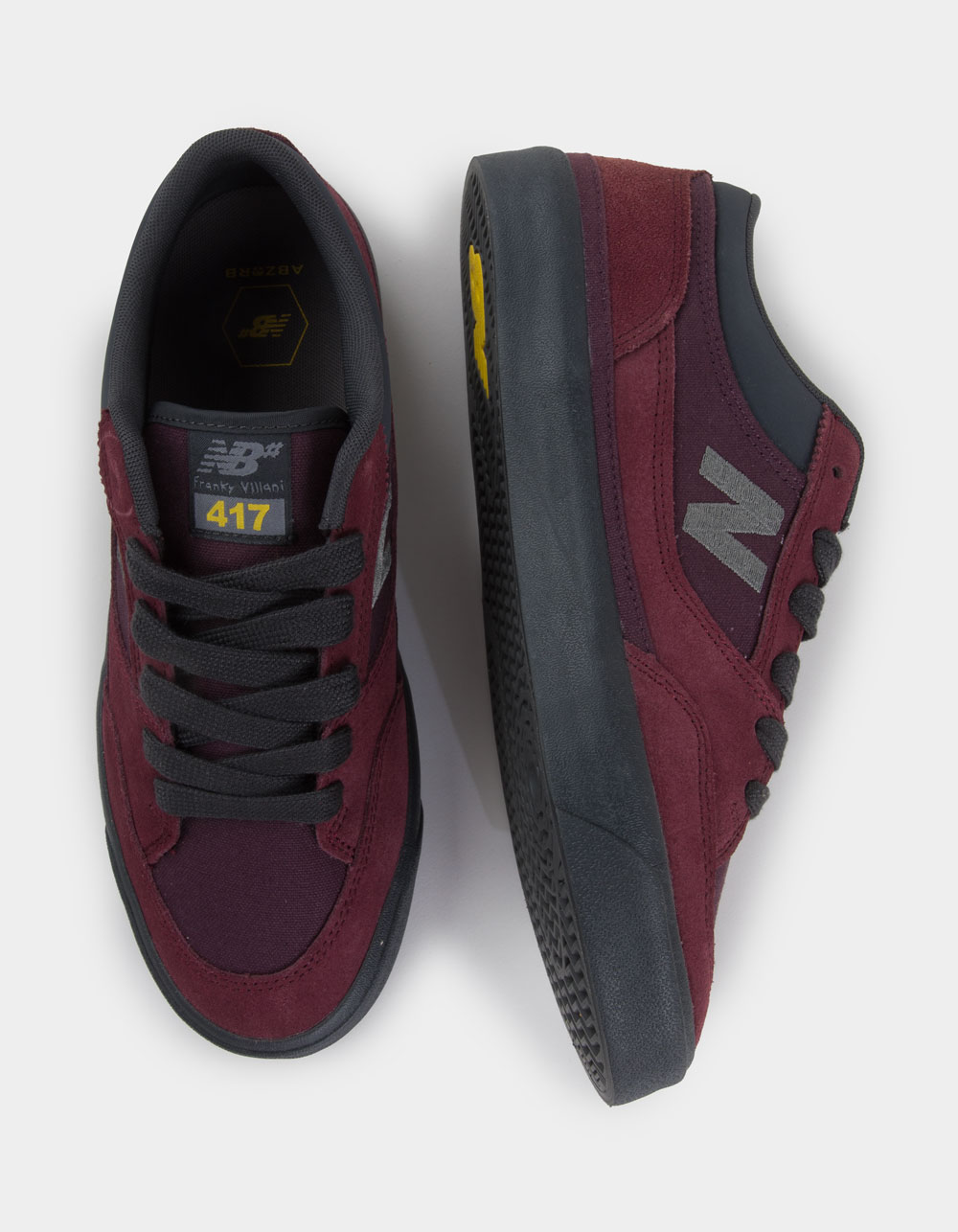 NEW BALANCE Numeric Franky Villani 417 Mens Shoes - BURGUNDY COMBO