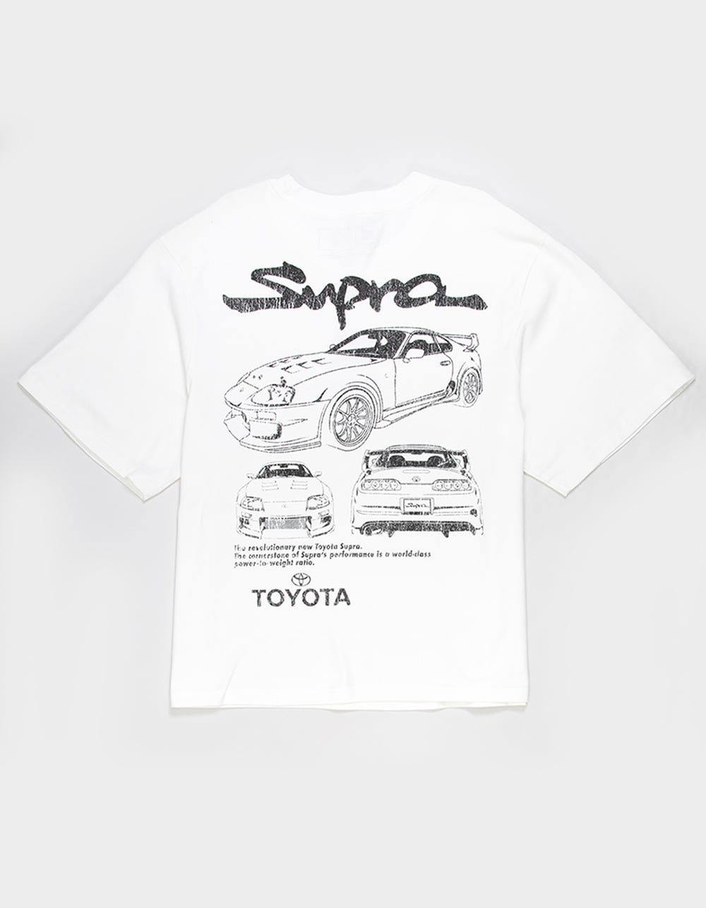 TOYOTA ラグビー　tシャツ TOYOTA Supra Embroidered Mens Boxy Tee - CREAM | Tillys