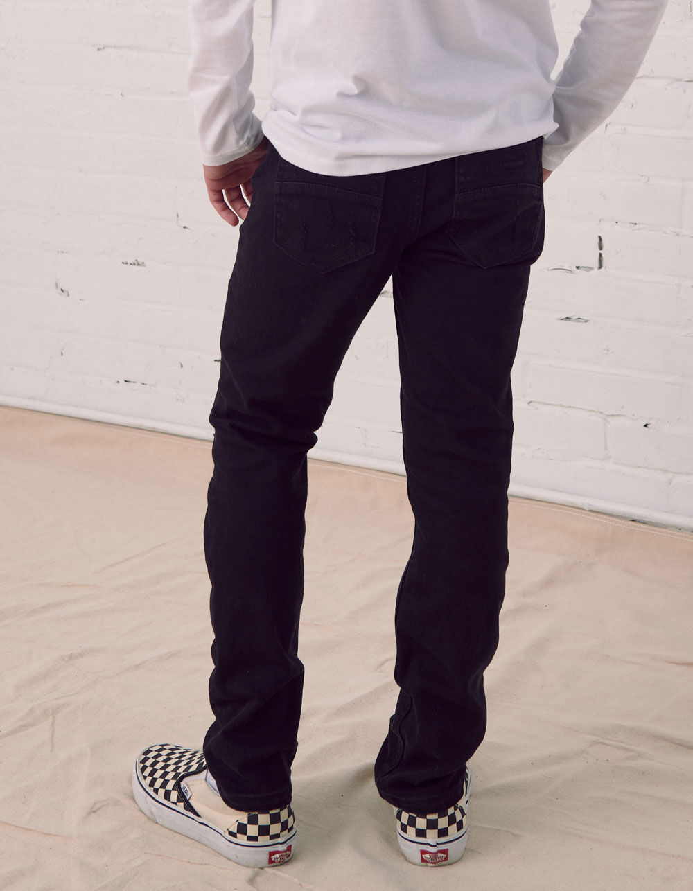 RSQ Boys Super Skinny Stretch Ripped Black Jeans - BLACK | Tillys