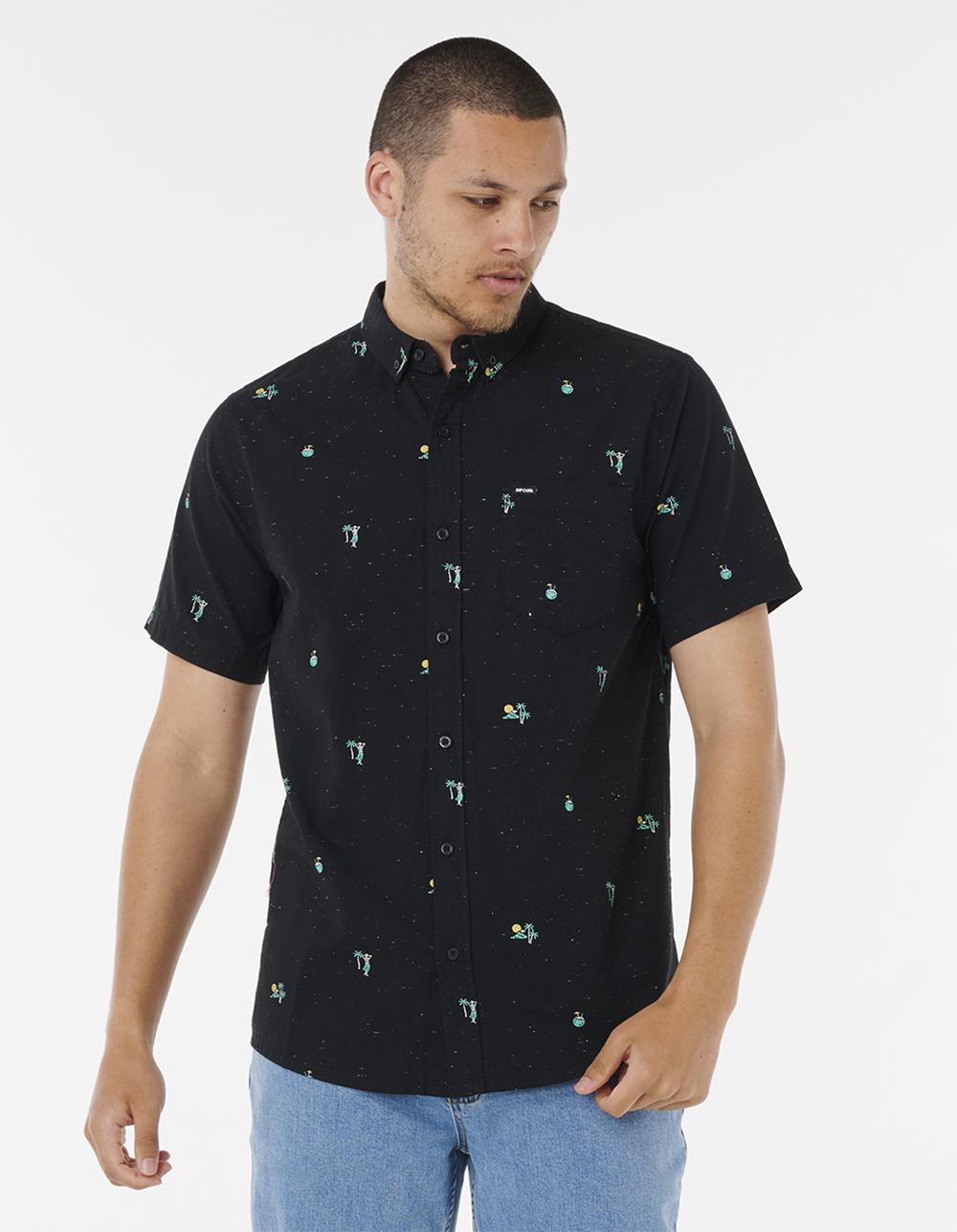 RIP CURL Skelly Breach Mens Short Sleeve Shirt