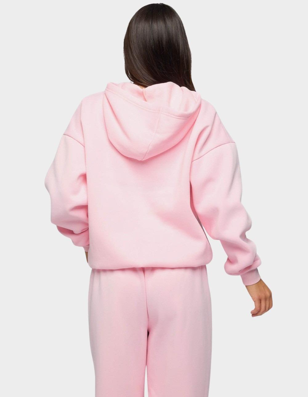 Edikted Camo Crush Oversized Hoodie - LIGHT PINK