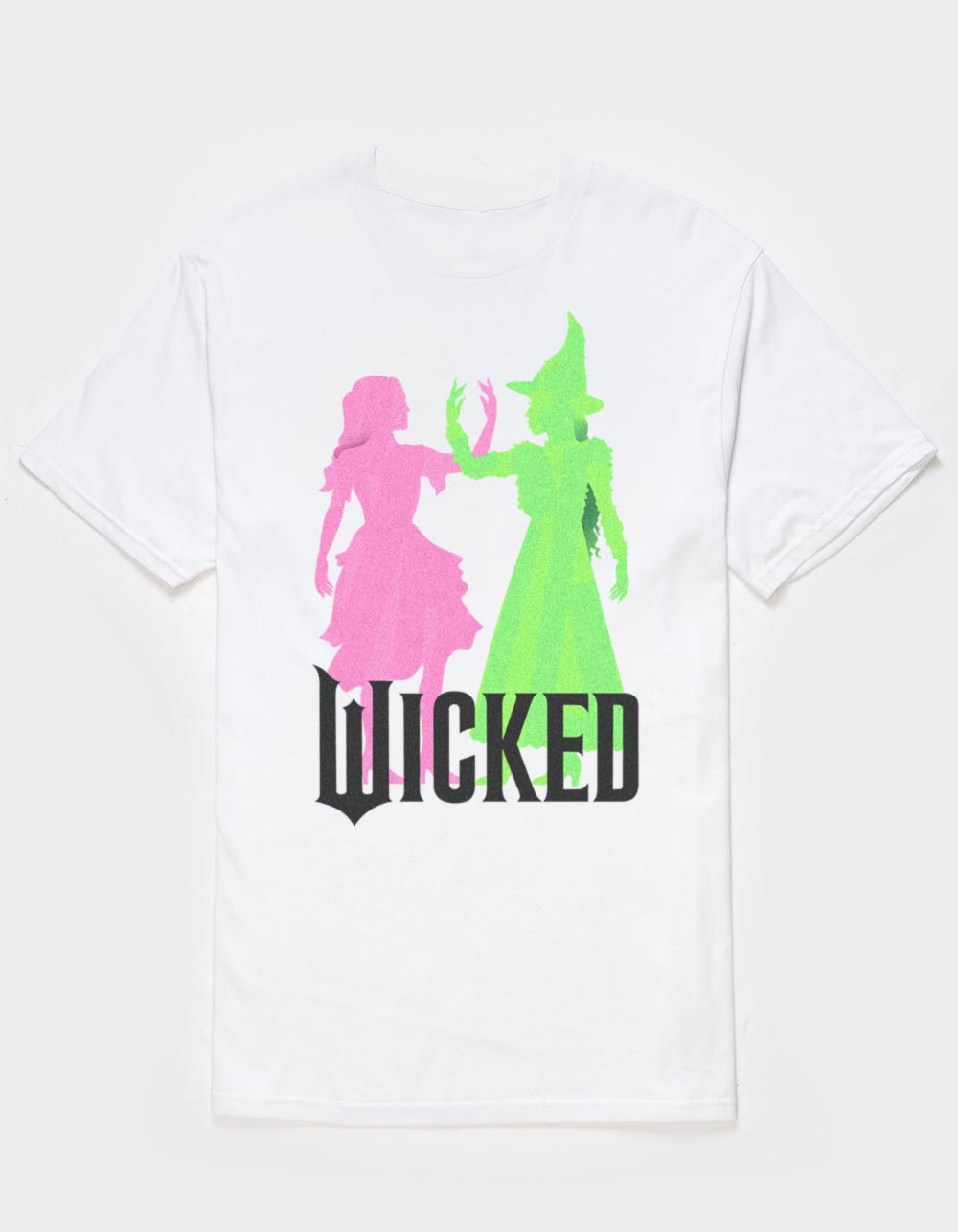 WICKED Glinda And Elphaba Silhouette Unisex Tee - WHITE