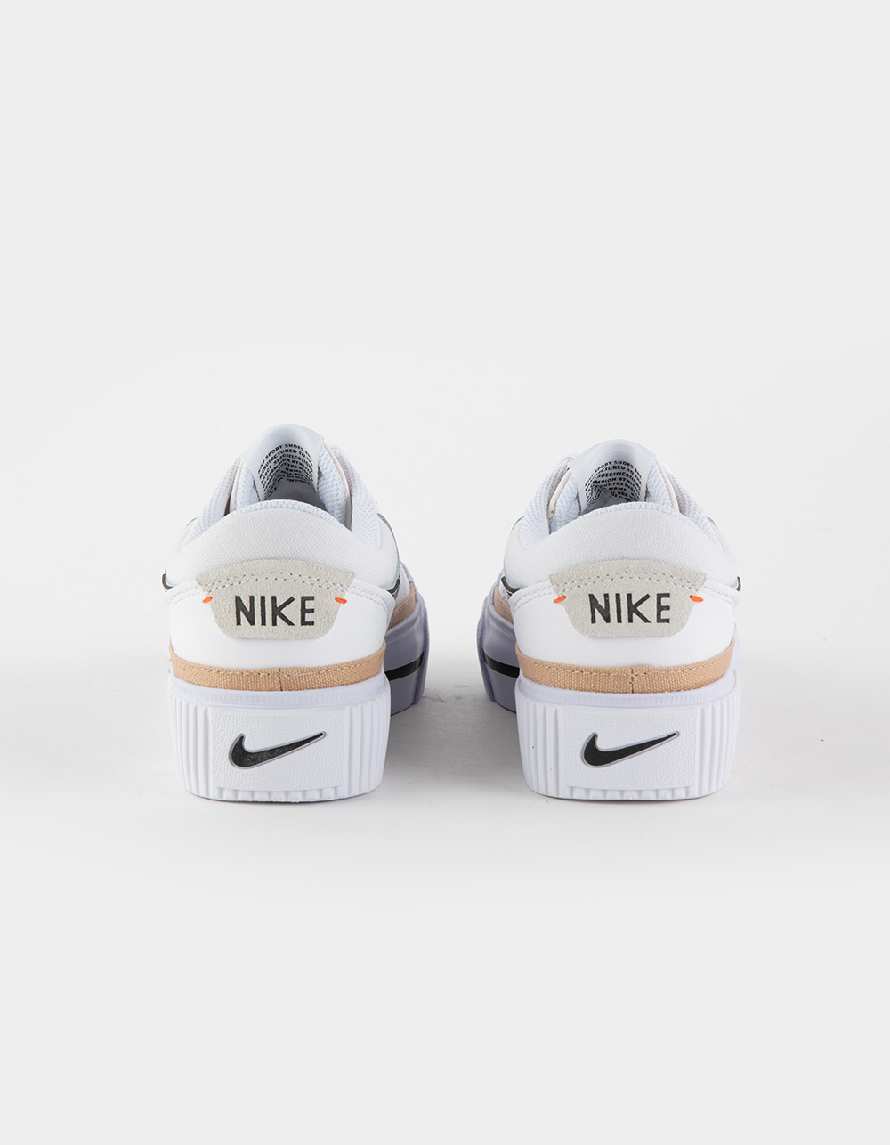NIKE Court Legacy Lift Womens Shoes - WHITE COMBO