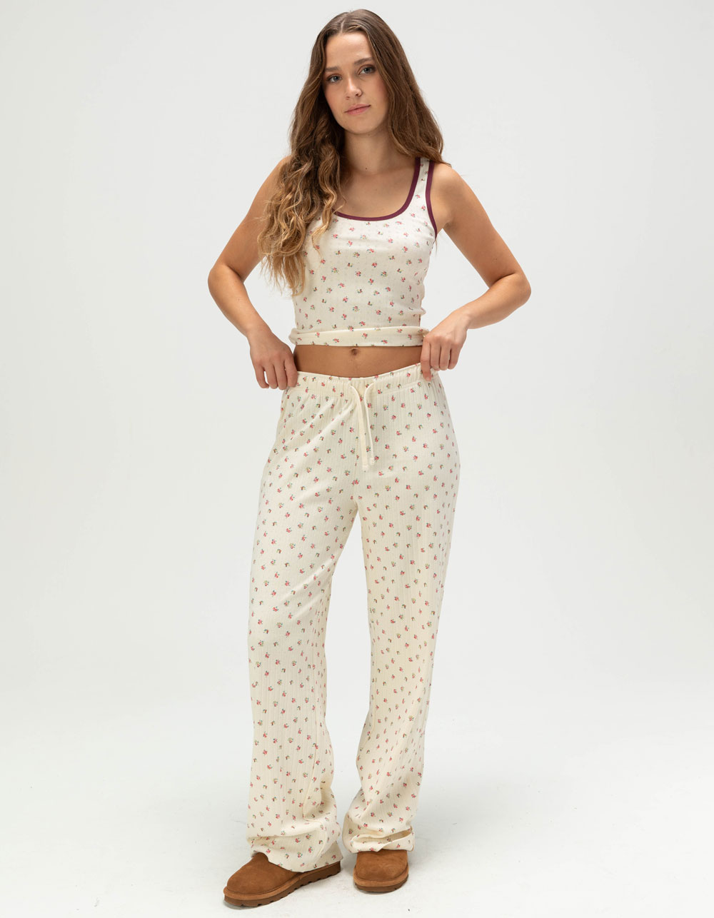 BRIXTON Off Duty Womens Tank Top - Cream Combo