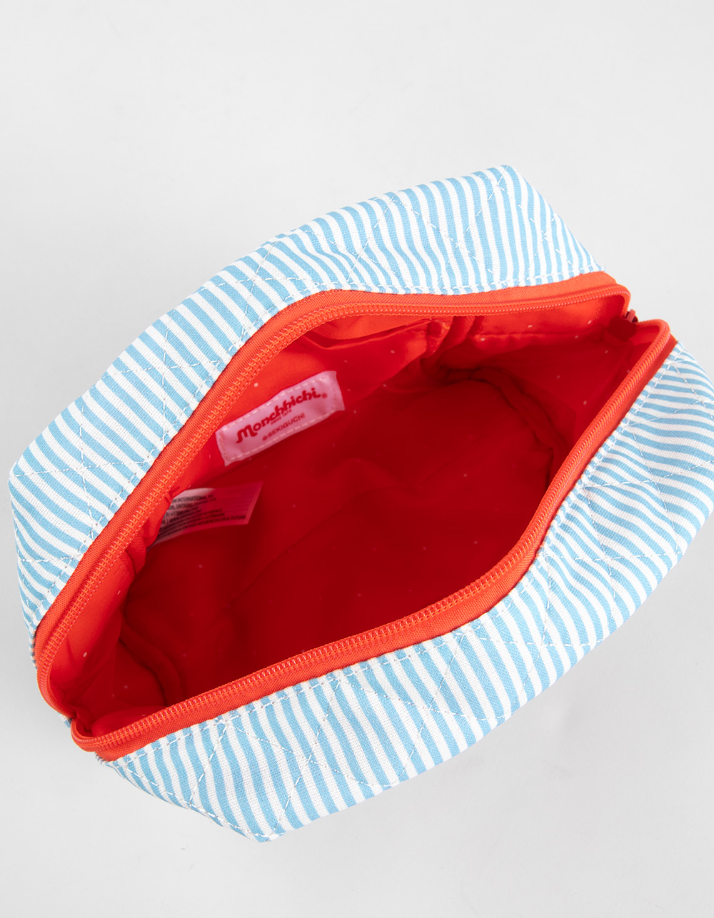 MONCHHICHI Striped Makeup Pouch - BLUE