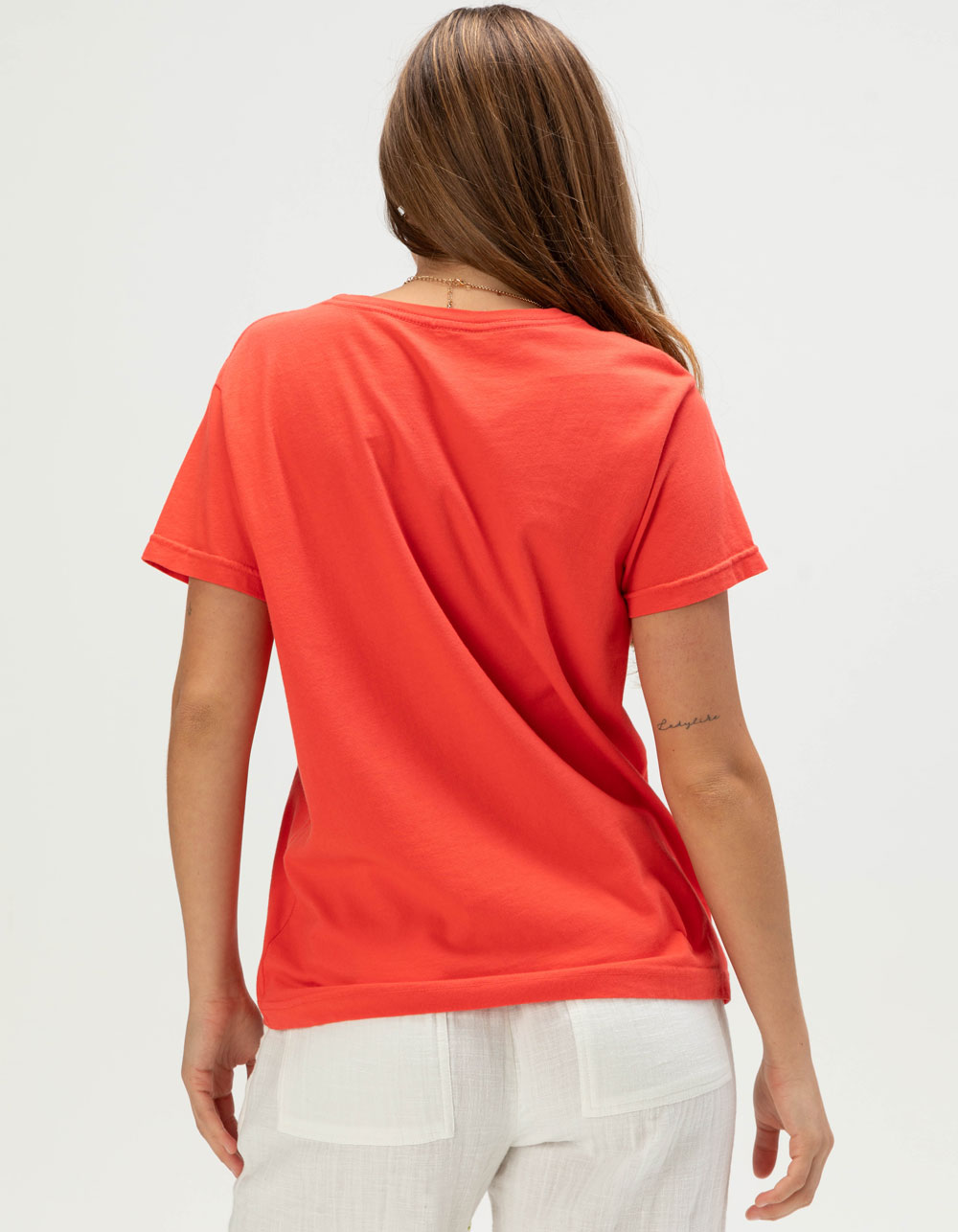 ROXY Sun For All Womens Boyfriend Tee - RED