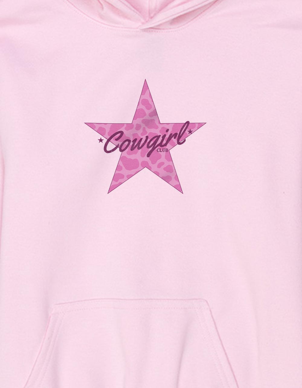 STAR PINK Cowgirl Unisex Kids Hoodie - LIGHT