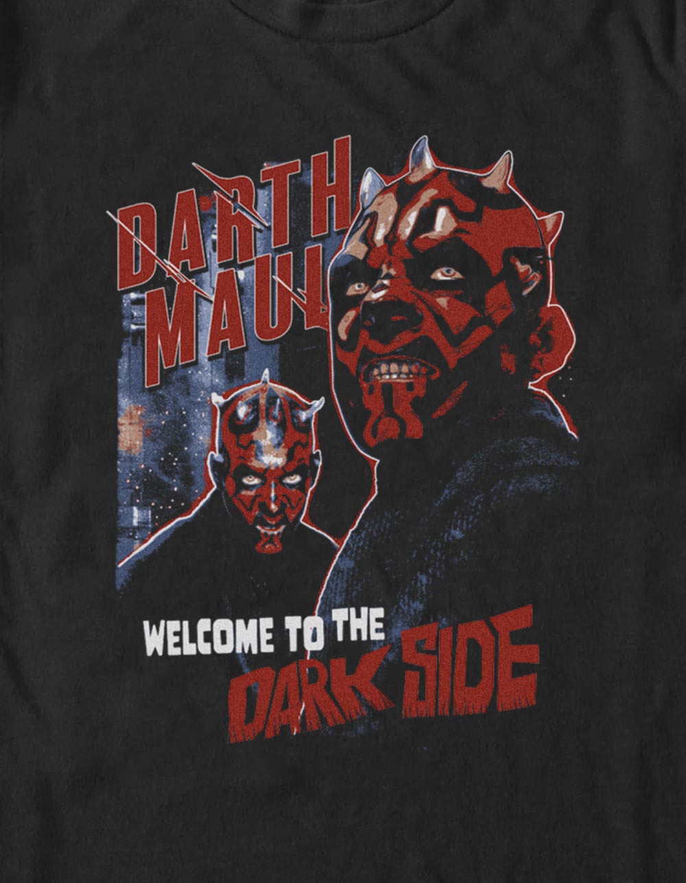 STAR WARS Darth Maul Collage Unisex Tee - BLACK