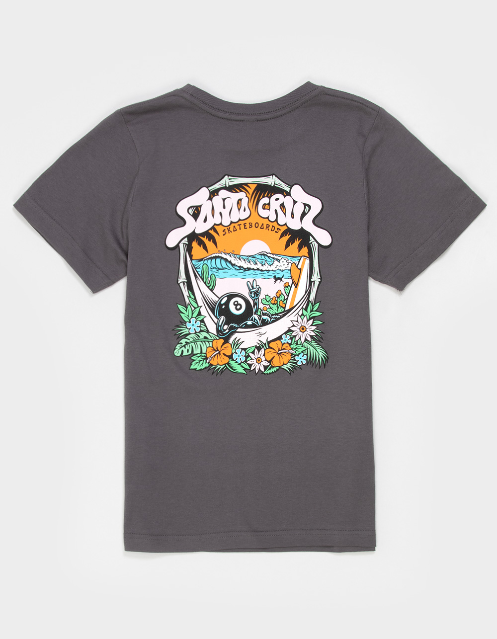 SANTA CRUZ 8-Baller Girls Boyfriend Tee - CHARCOAL