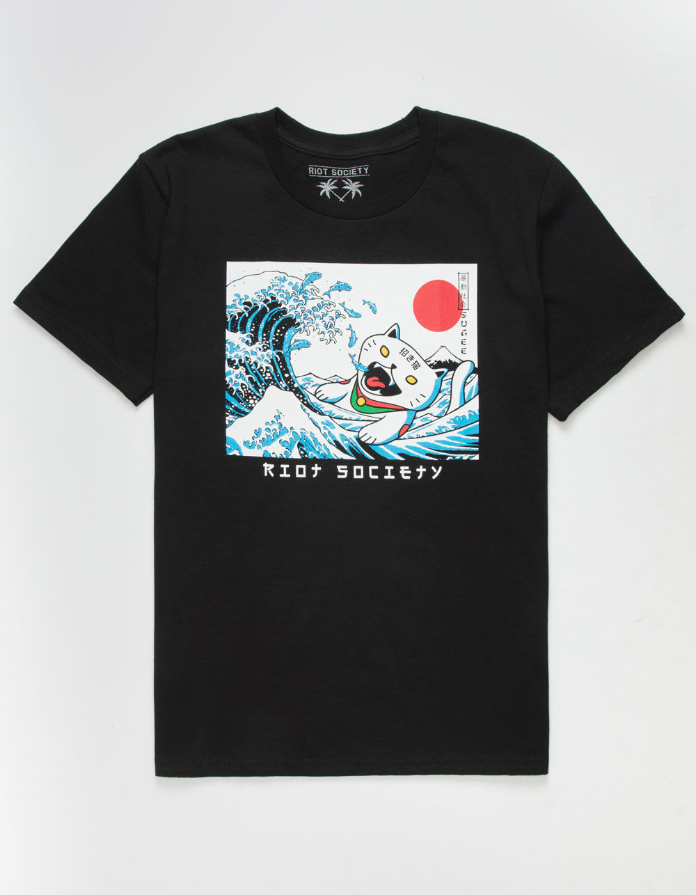 RIOT SOCIETY x Sugee Wave Boys T-Shirt - BLACK | Tillys