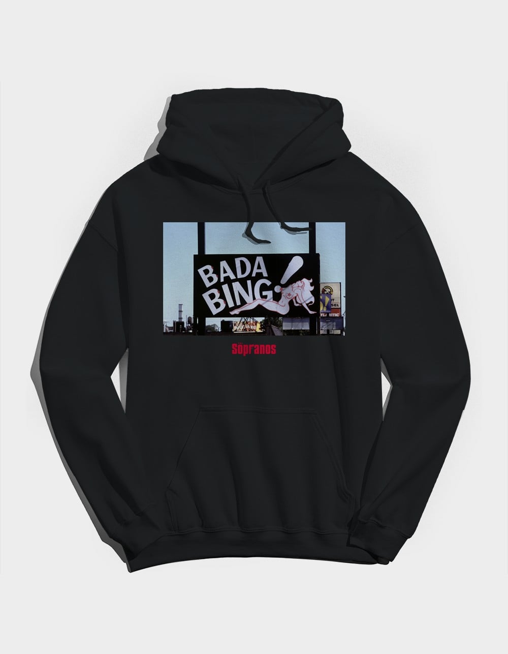 THE SOPRANOS Bada Bing Sign Unisex Hoodie - BLACK