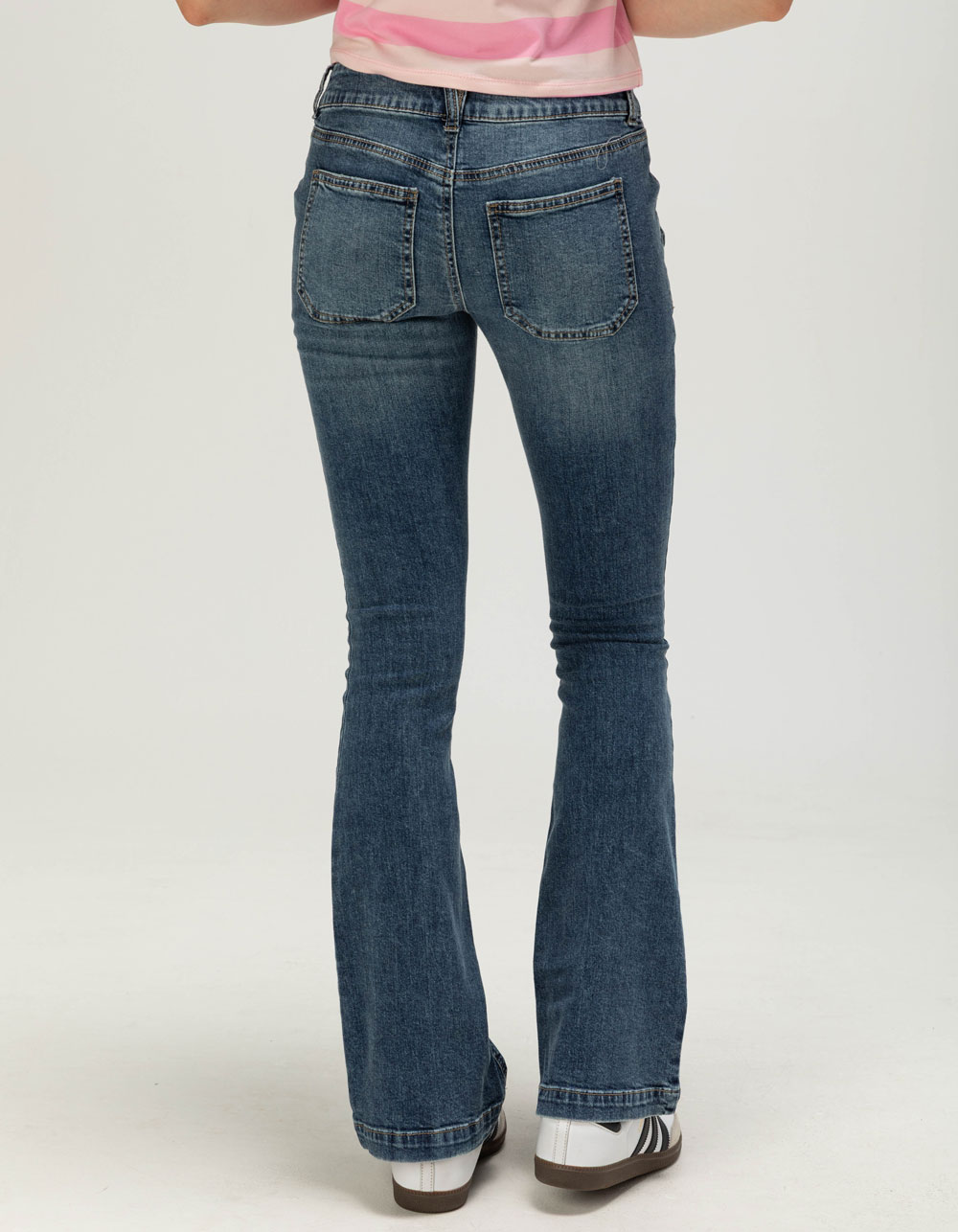 RSQ Womens Cargo Bootcut Jeans - MEDIUM WASH