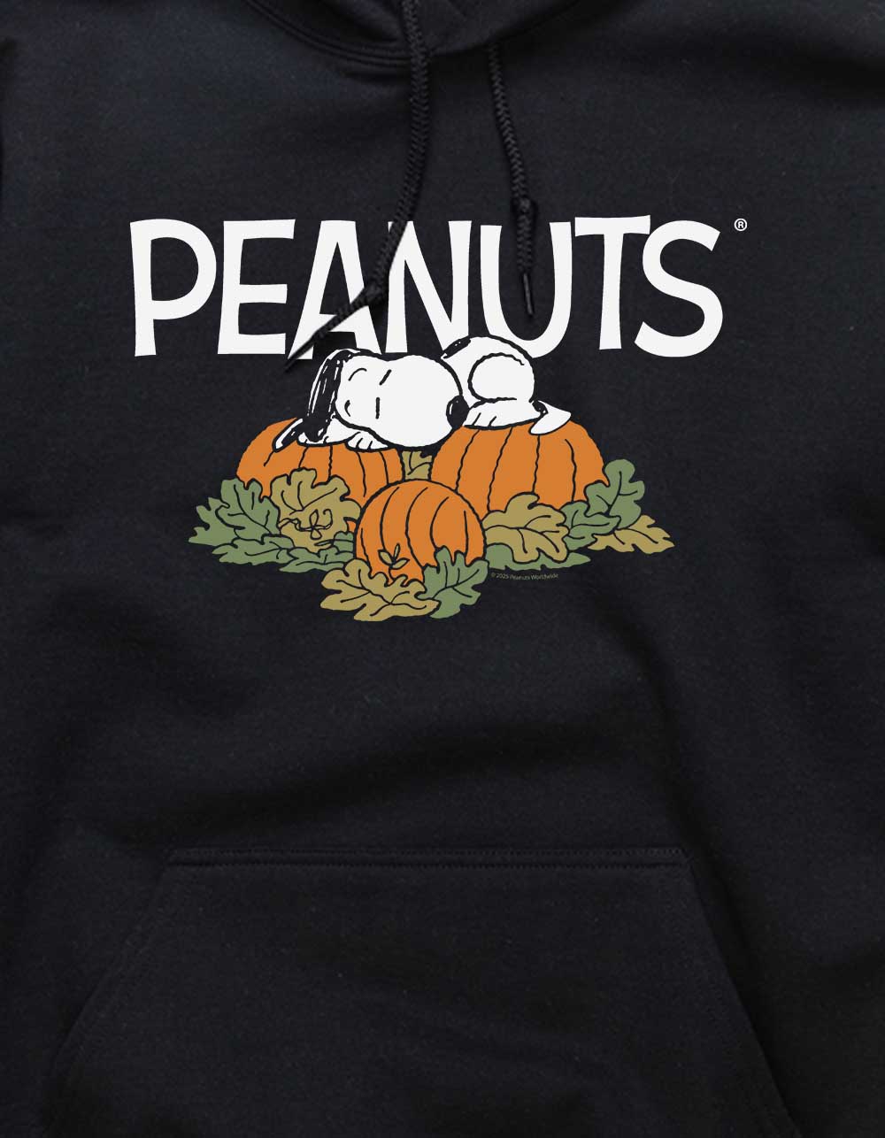PEANUTS Pumpkin Nap Unisex Hoodie - BLACK
