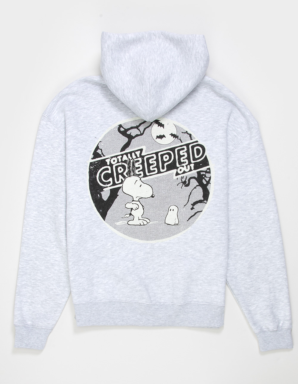 RSQ x Peanuts Creeped Mens Zip-Up Hoodie - HEATHER GRAY