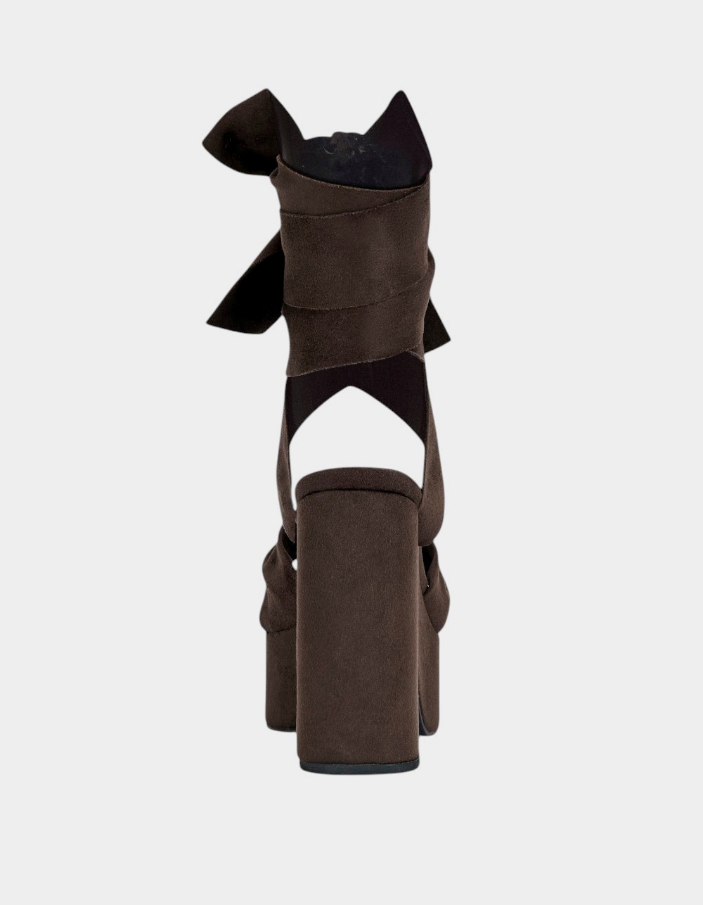 AZALEA WANG Saki Platform Wrap-Around Womens Sandals - CHOCOLATE