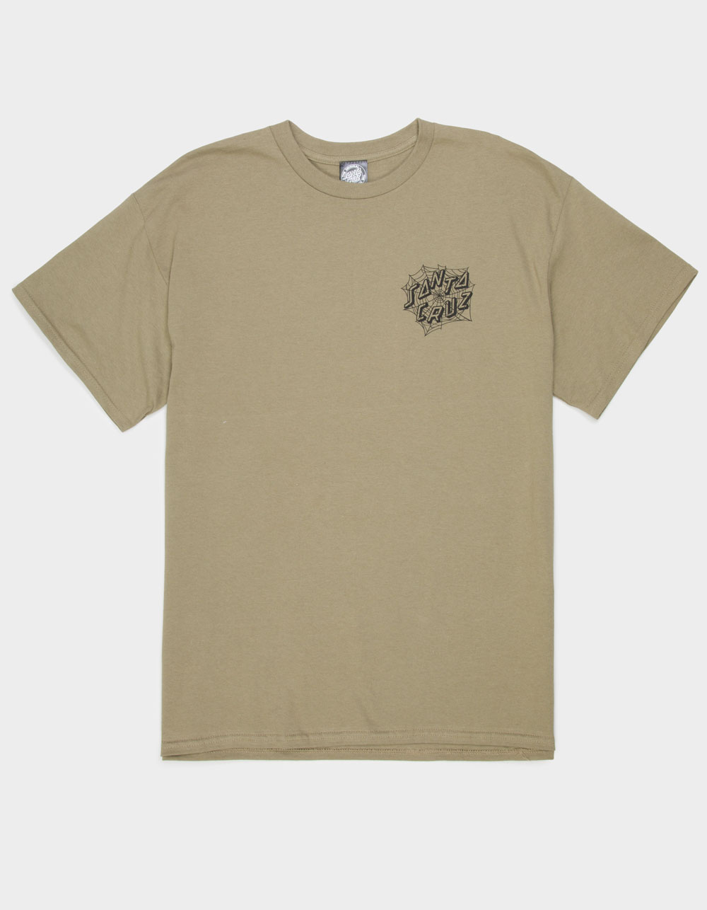 SANTA CRUZ Tangled Web Dot Mens Tee - LIGHT BROWN
