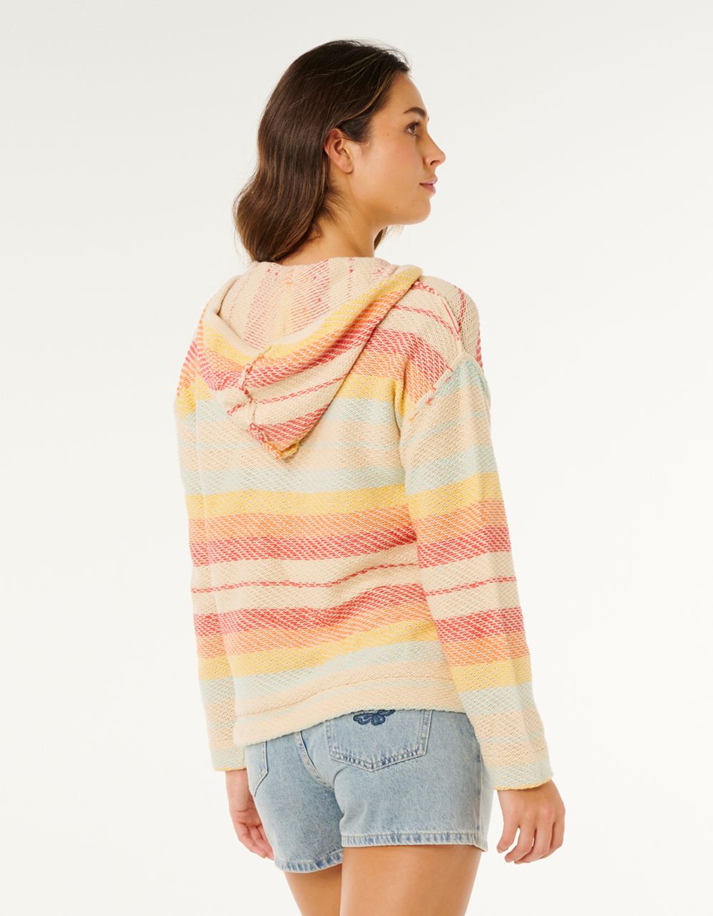 RIP CURL Revival Knit Womens Poncho - ORANGE