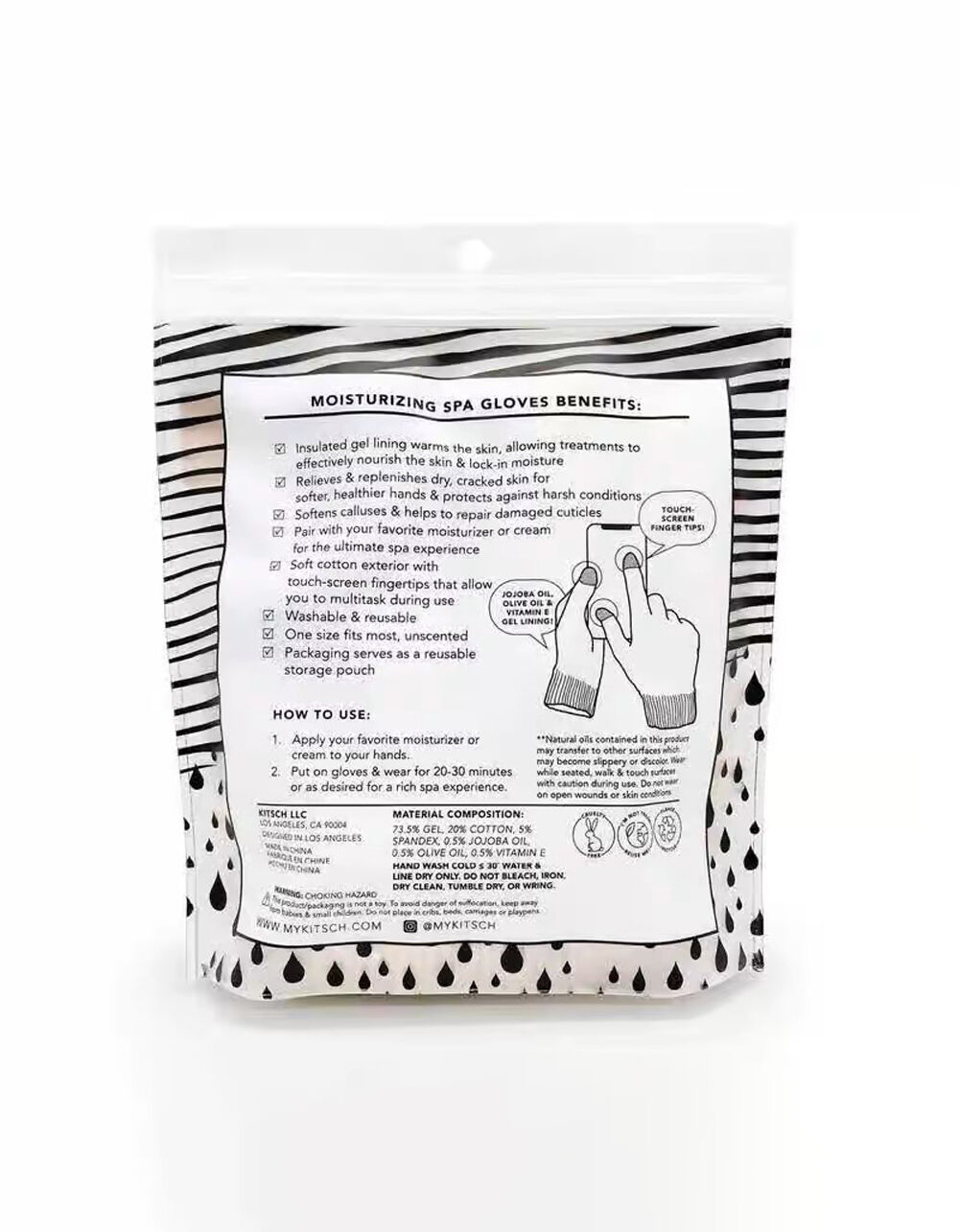 KITSCH Spa Gloves NATURAL Tillys