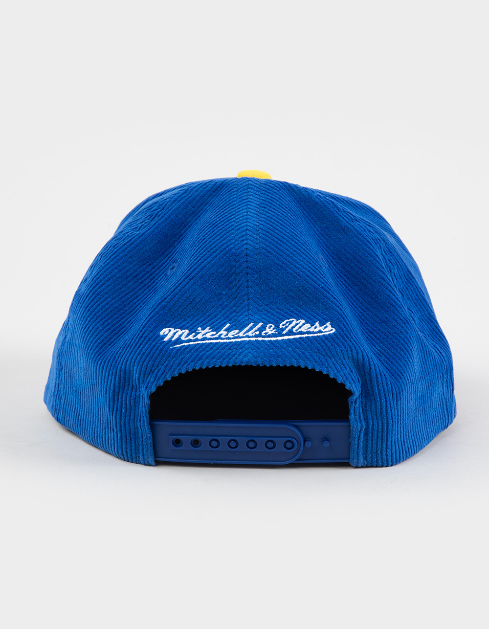 MITCHELL & NESS Golden State Warriors Corduroy Snapback Hat - BLUE COMBO