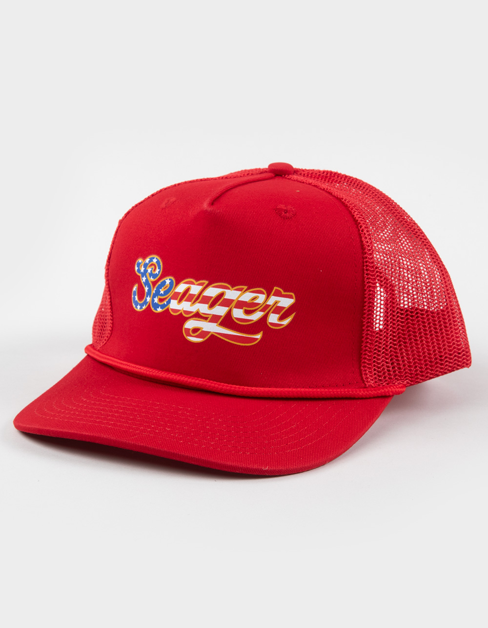 SEAGER Big USA Trucker Hat - RED