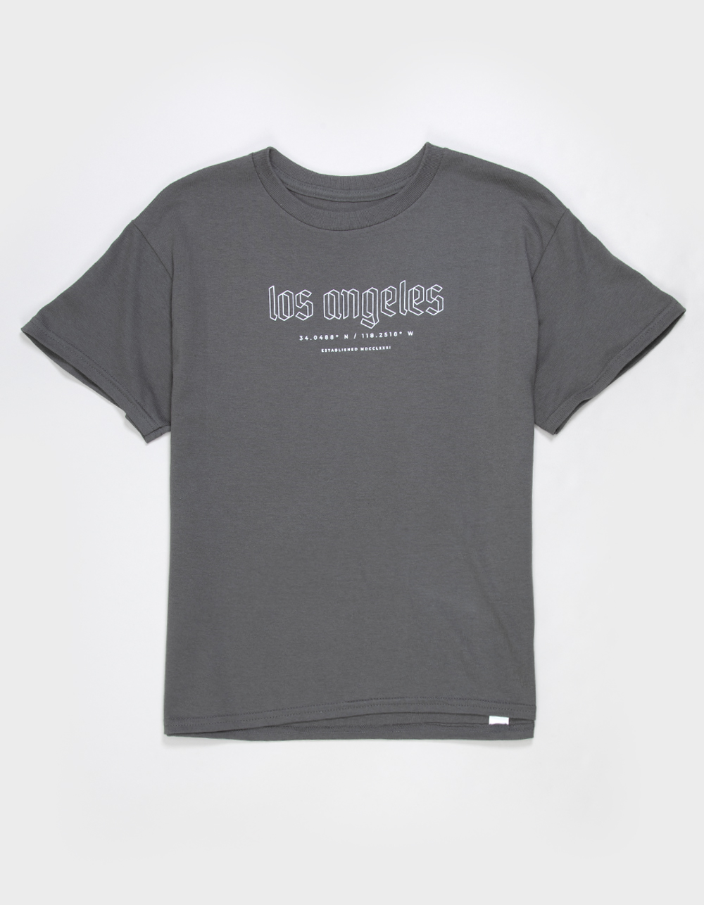 9TH LIFE Los Angeles Boys Tee - CHARCOAL