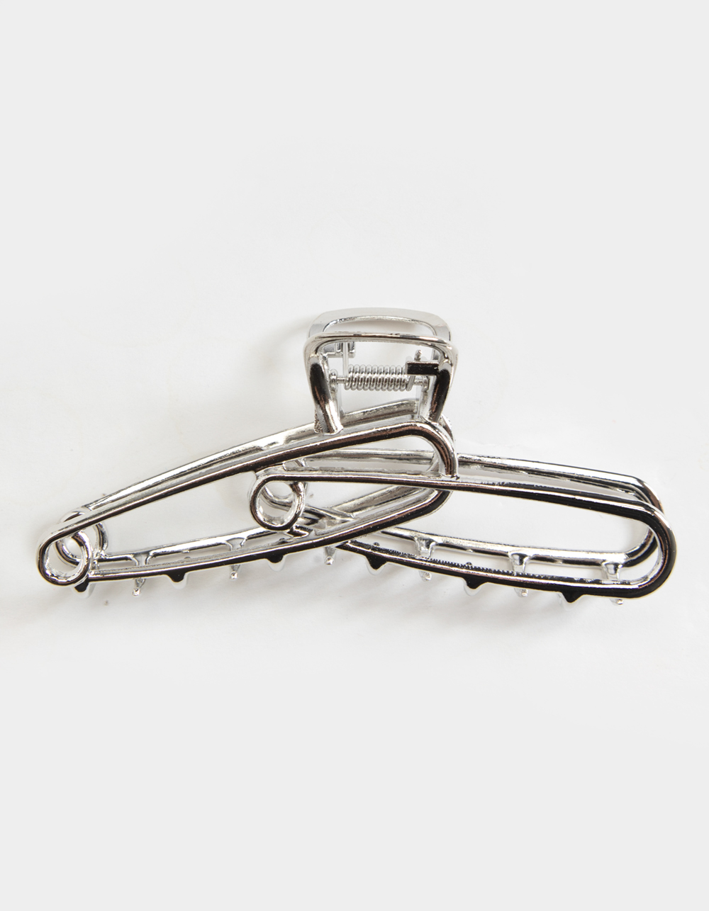 FULL TILT Safety Pin Metal Claw Hair Clip SILVER Tillys