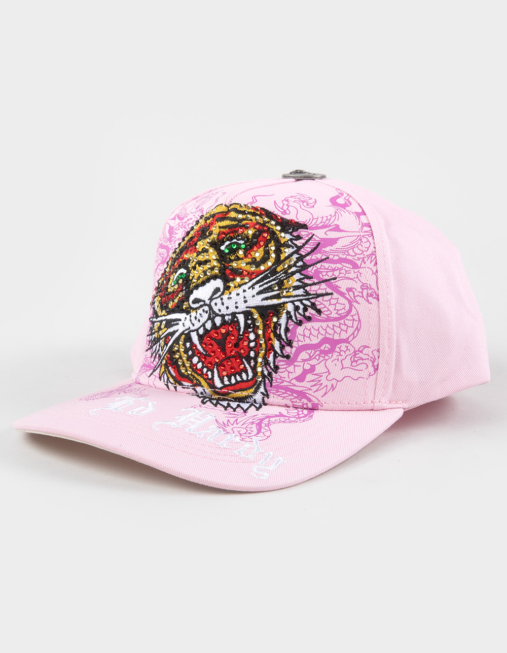 ED HARDY Retro Womens Snapback Hat - PINK