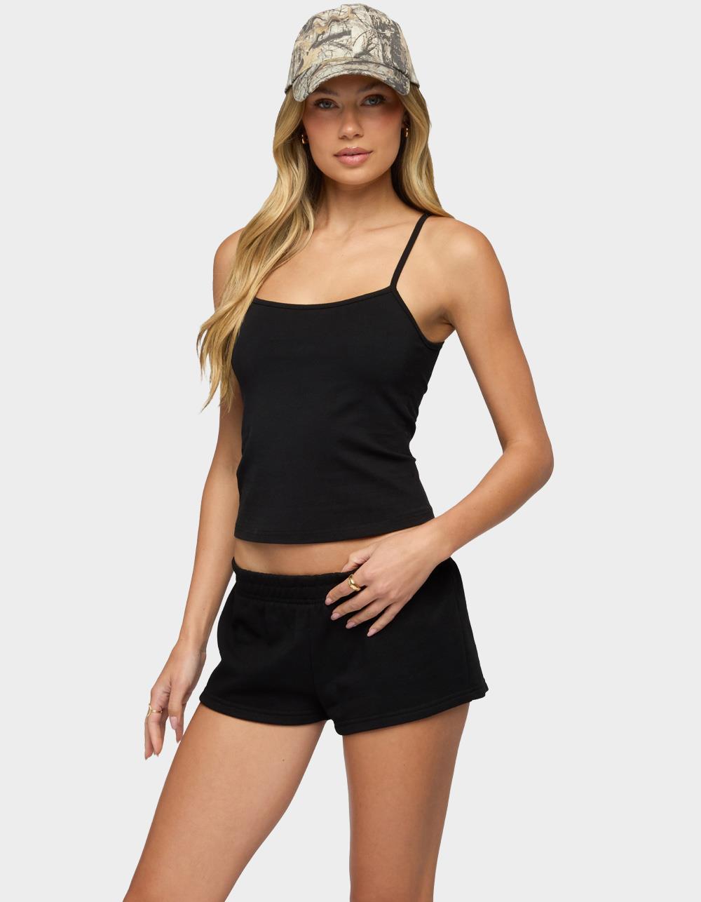 EDIKTED Cataleya Tank Top - BLACK