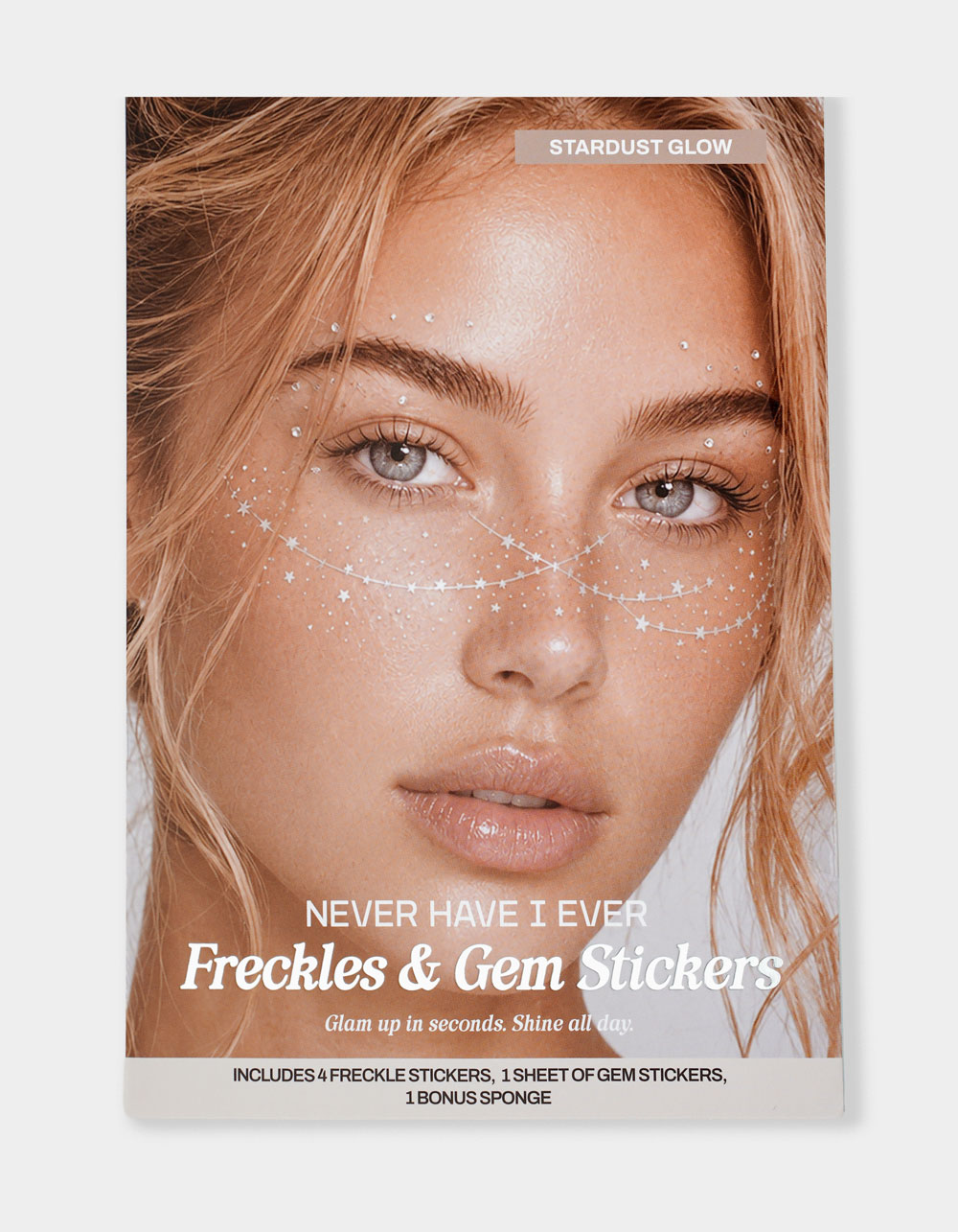 NEVER HAVE I EVER Stardust Glow Freckles & Gem Stickers - SILVER