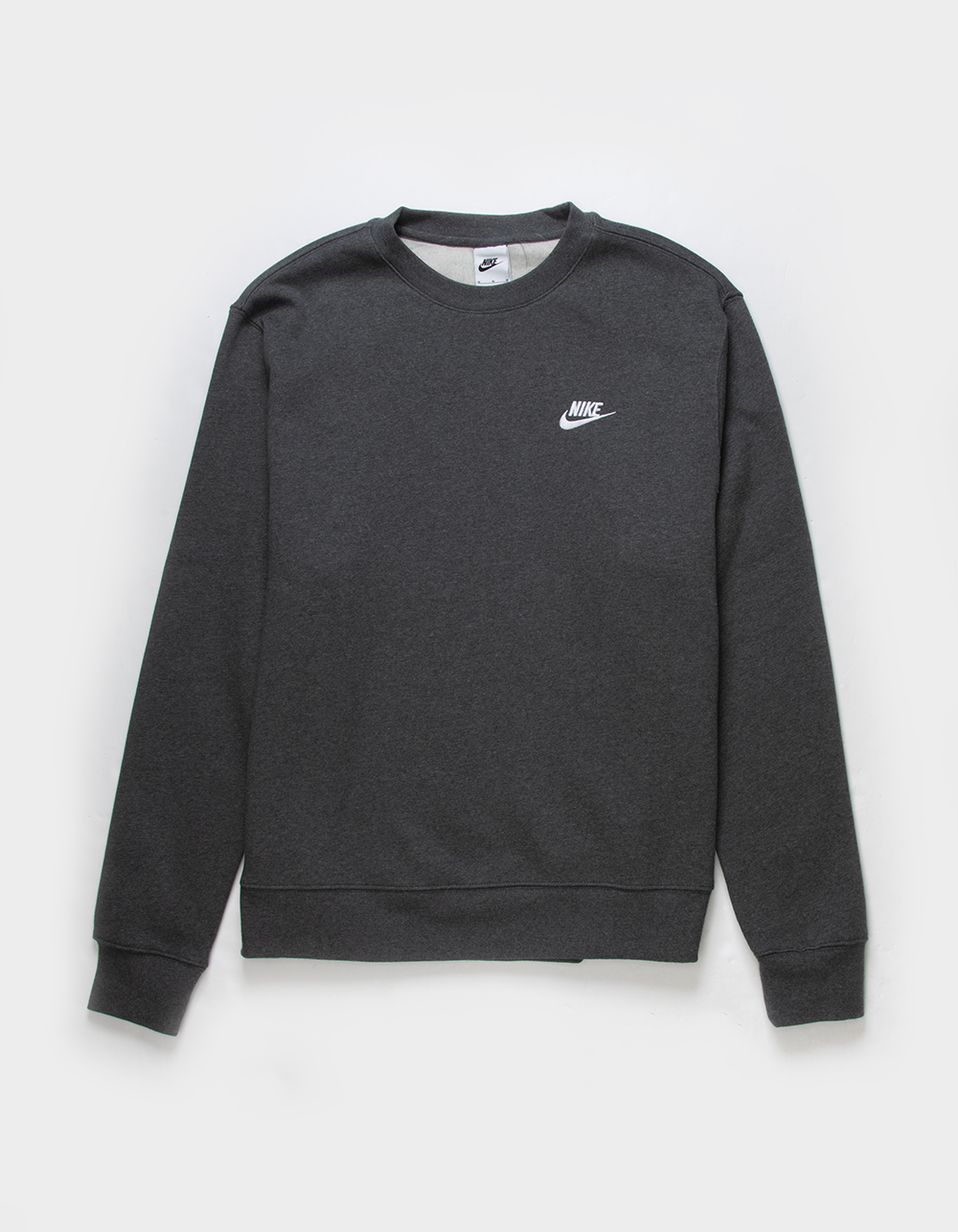 NIKE Sportswear Club Fleece Mens Crewneck Sweatshirt - CHARCOAL