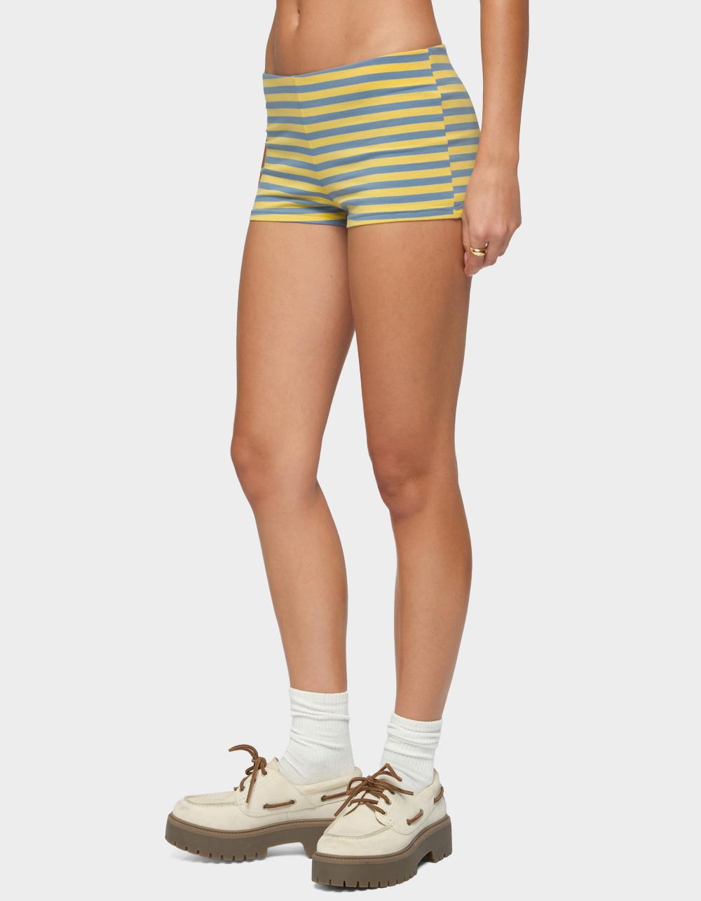 EDIKTED Isara Striped Shorts - BLUE