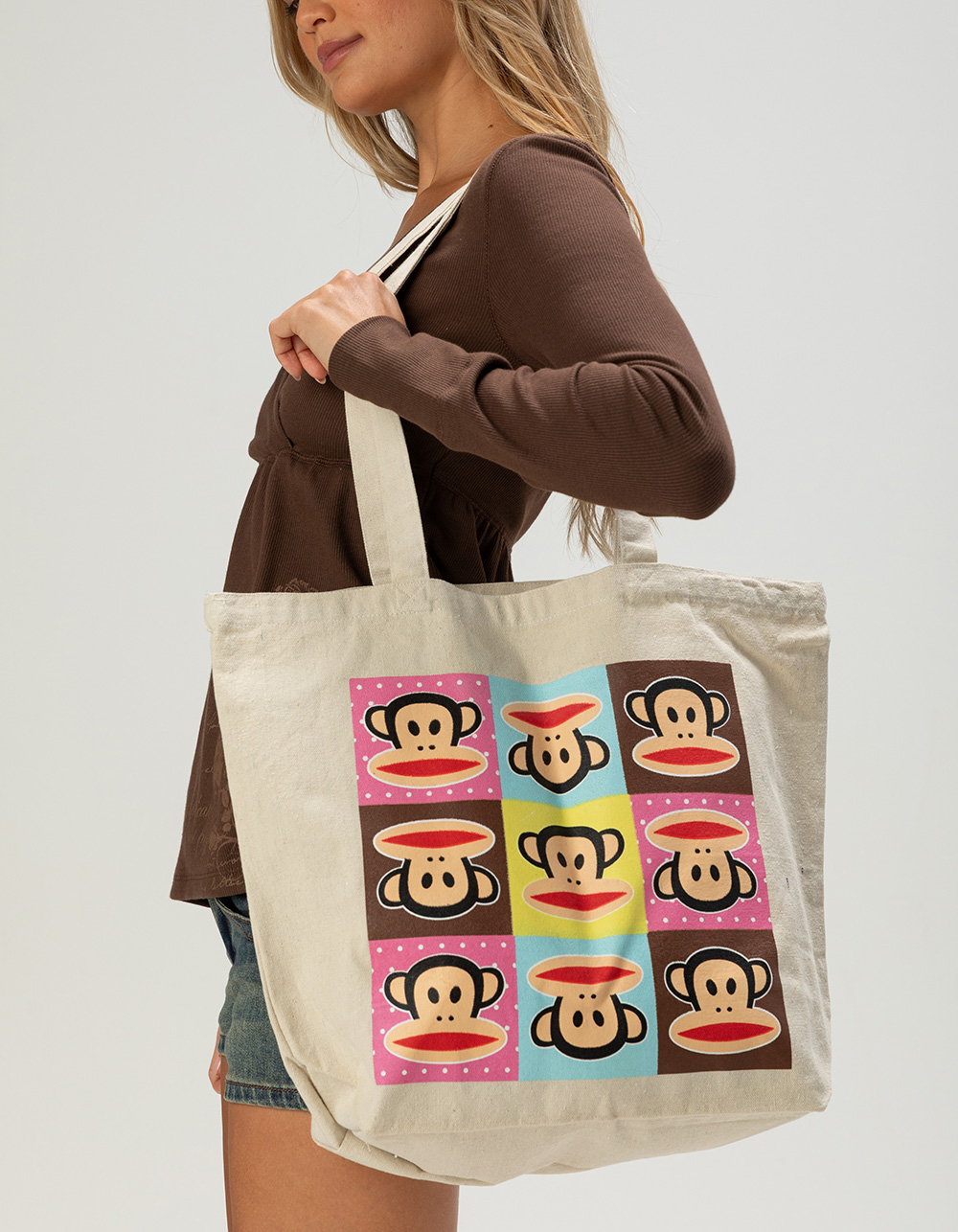 PAUL FRANK Squares Tote Bag - MULTI