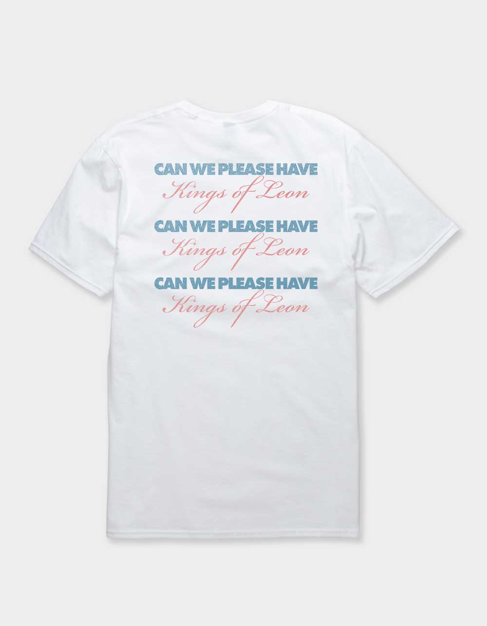 KINGS OF LEON Can We Please Have Fun Block Unisex Tee - WHITE