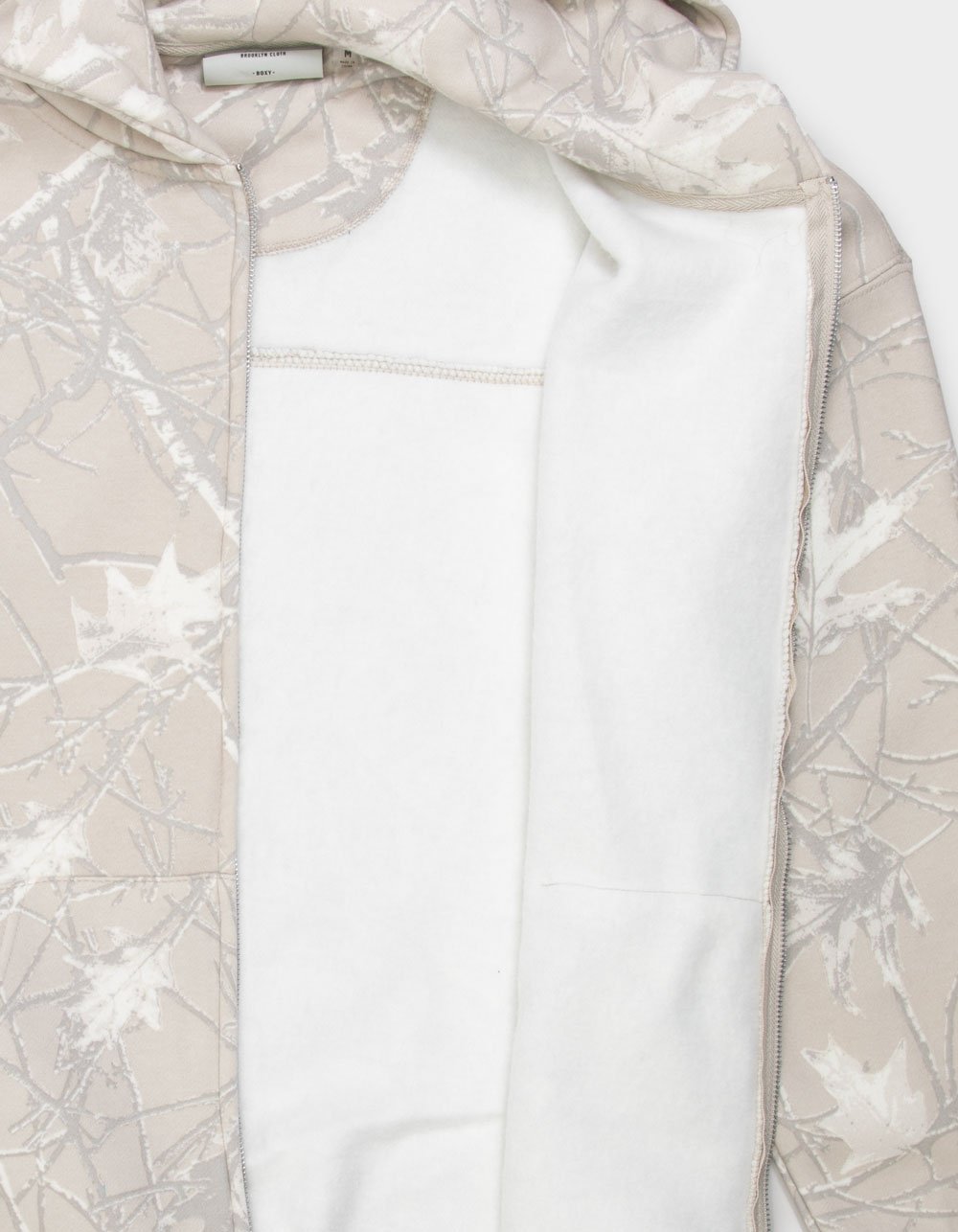 BROOKLYN CLOTH Mens Boxy Zip-Up Hoodie