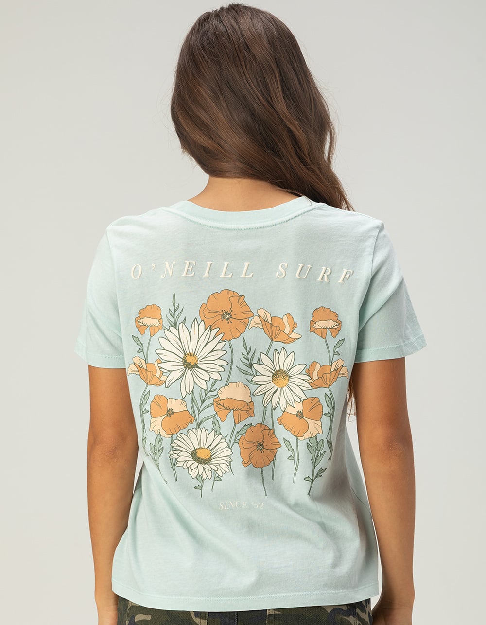 O'NEILL Daisy And Poppy Womens Boy Tee - LIGHT BLUE