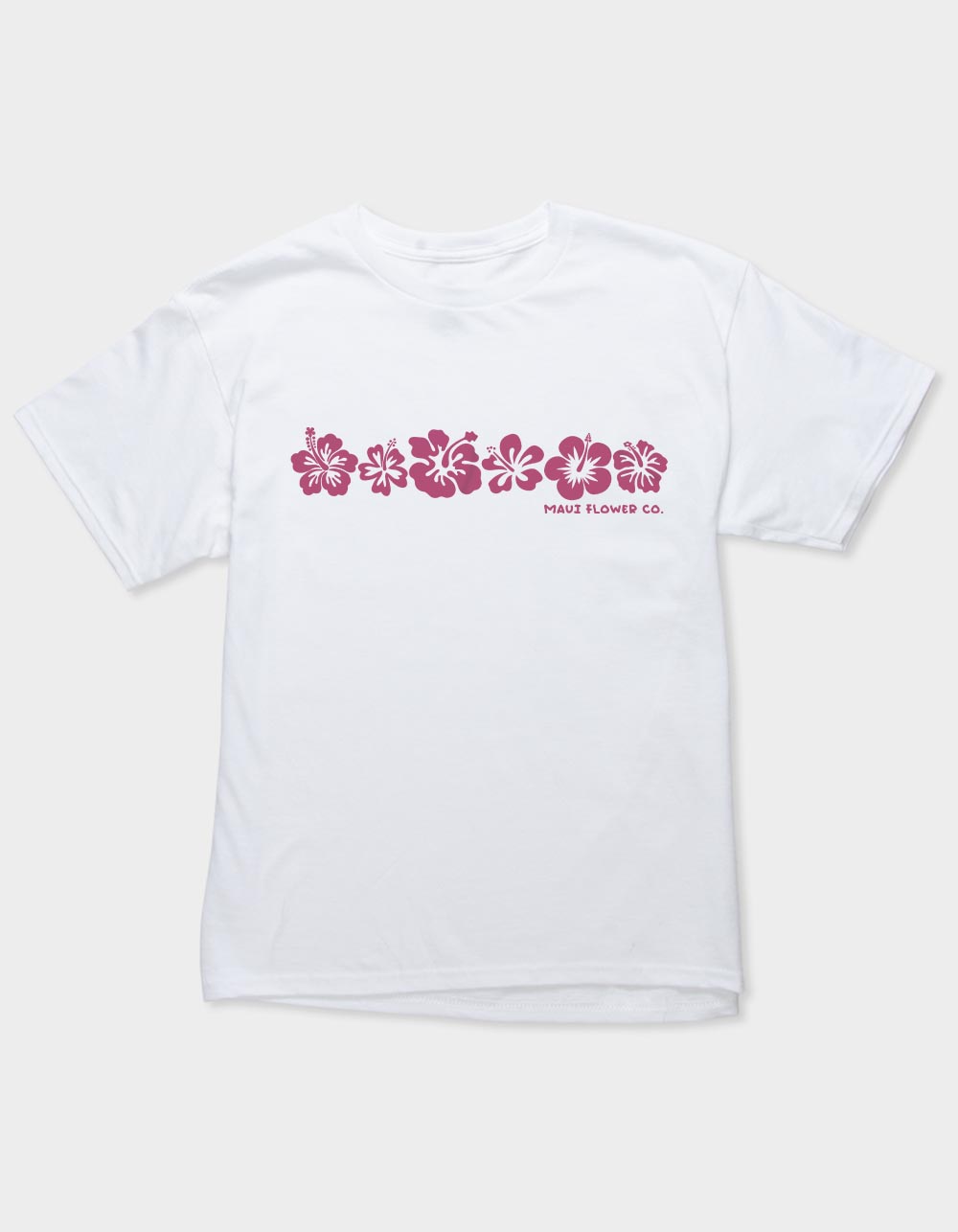 MAUI Flower Co. Unisex Kids Tee - WHITE