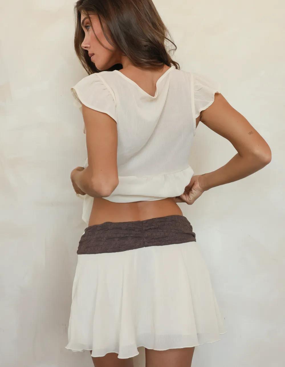 DIPPIN' DAISY'S Brisa Skirt - NATURAL