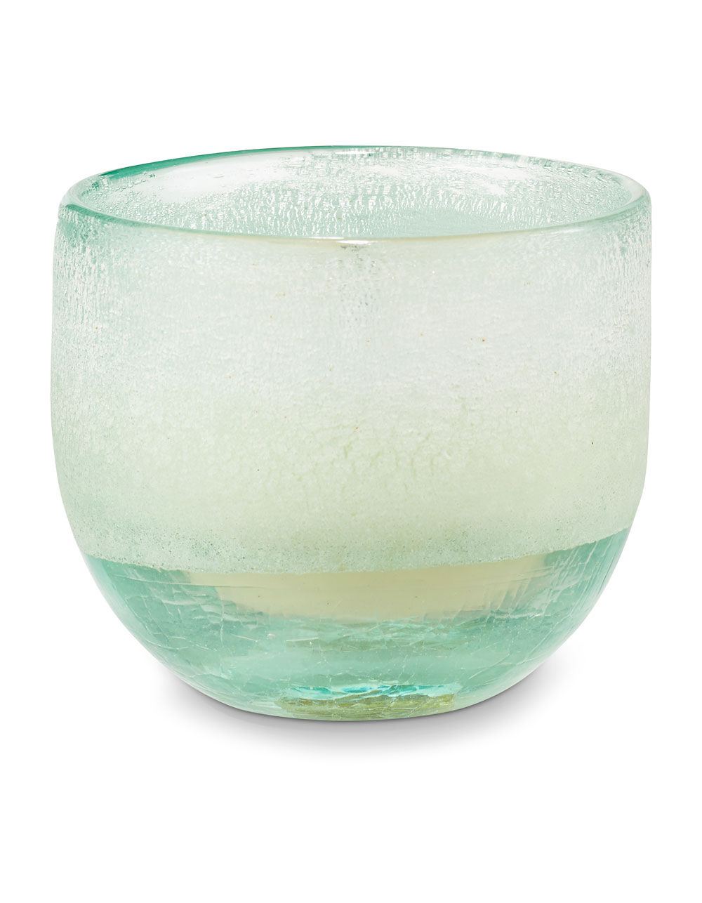 ILLUME Small Mojave Glass Fresh Sea Salt Candle LIGHT GREEN Tillys
