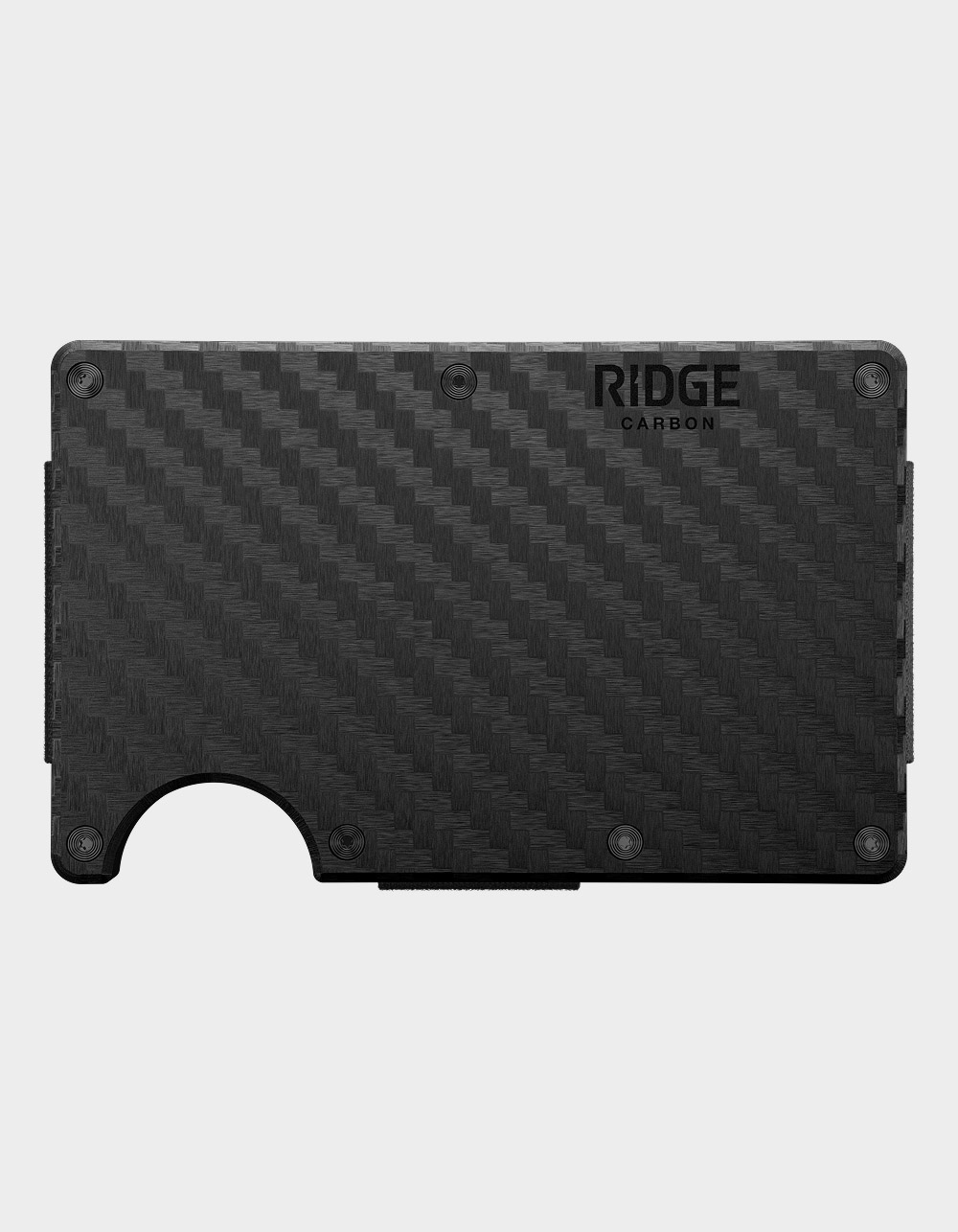 RIDGE WALLETS Carbon Fiber 3K Ridge 2.0 Wallet - BLACK