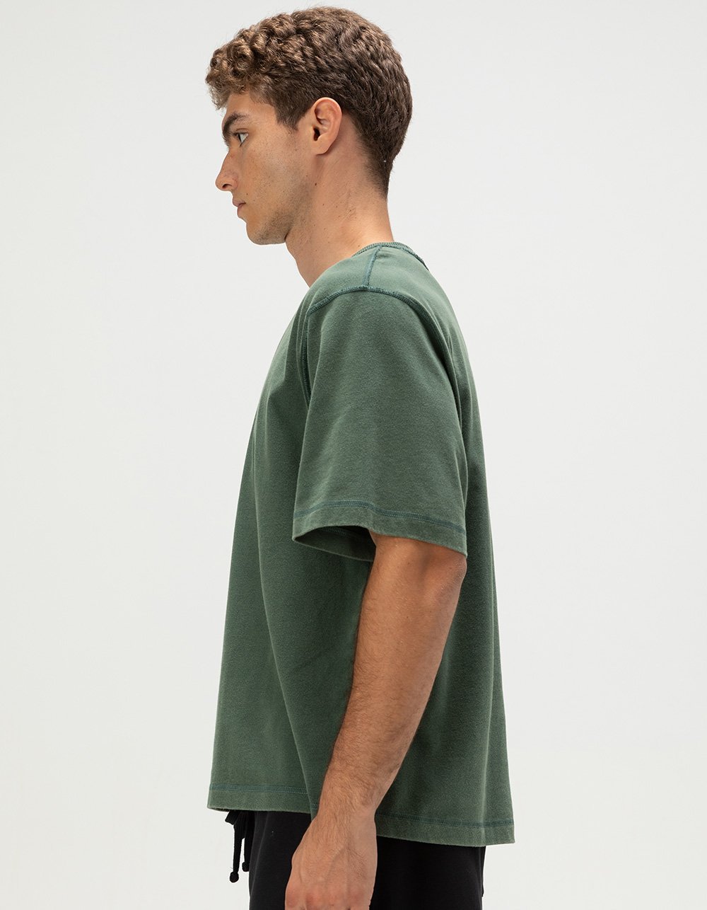 RSQ Mens Boxy Tee - GREEN