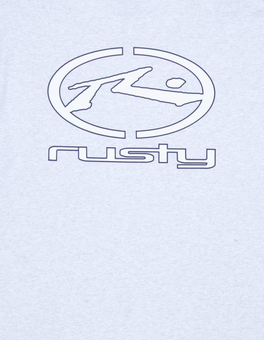 RUSTY Turbo Mens Tee - HEATHER GRAY