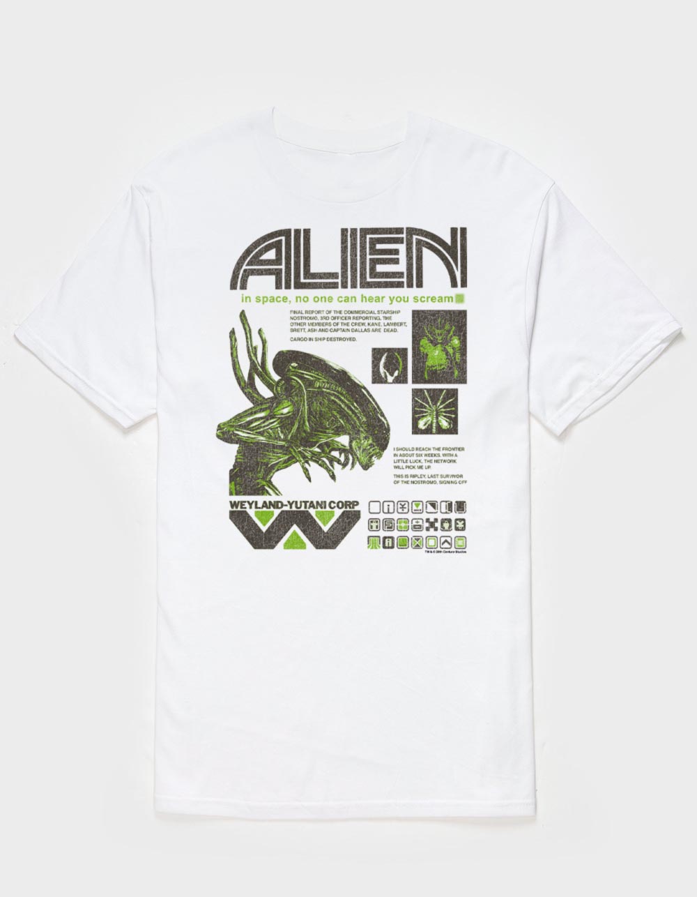 ALIEN Weyland Corp Poster Unisex Tee - WHITE