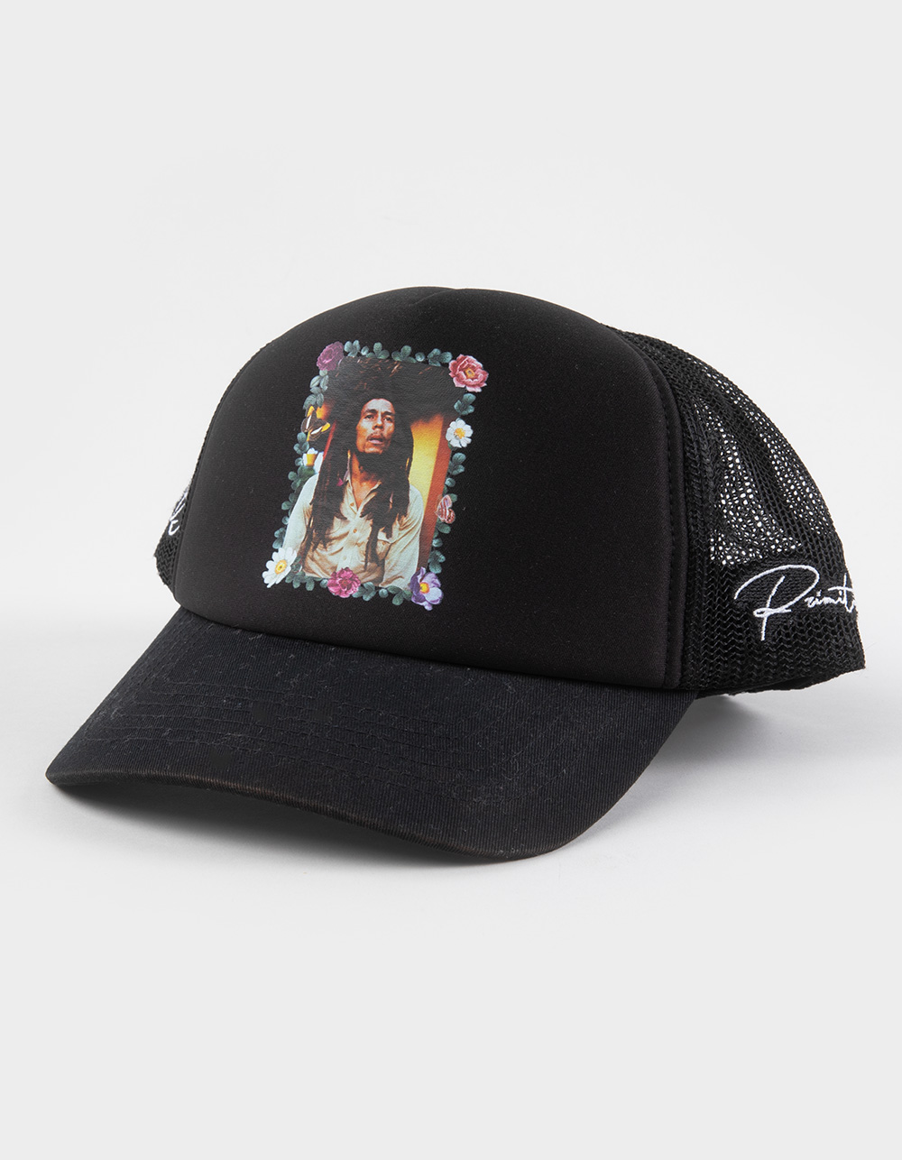 PRIMITIVE x Bob Marley Everlasting Trucker Hat - BLACK