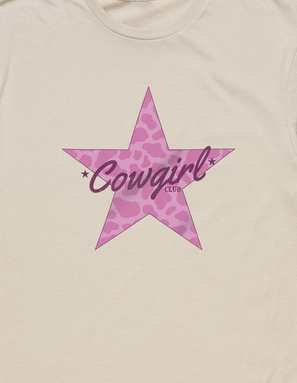 STAR Pink Cowgirl Unisex Tee - SAND