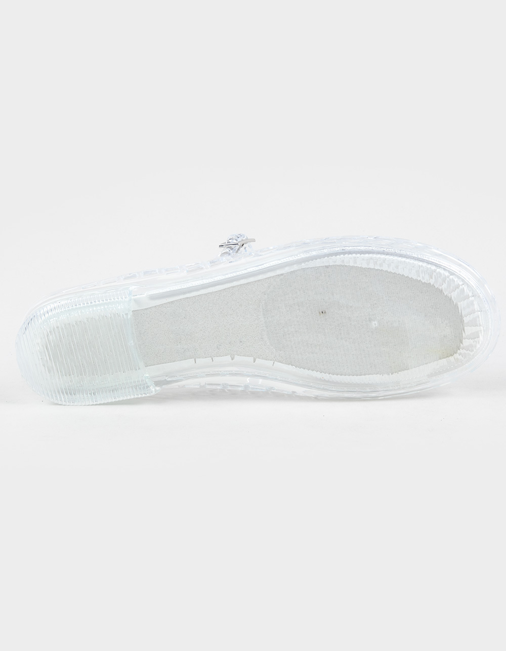 FULL TILT Posie Mary Jane Womens Jelly Mules - CLEAR